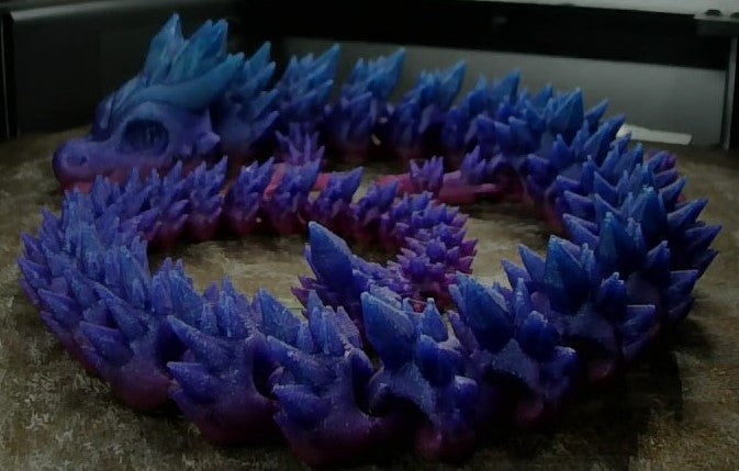 Handcrafted Articulating Dragon Sculpture